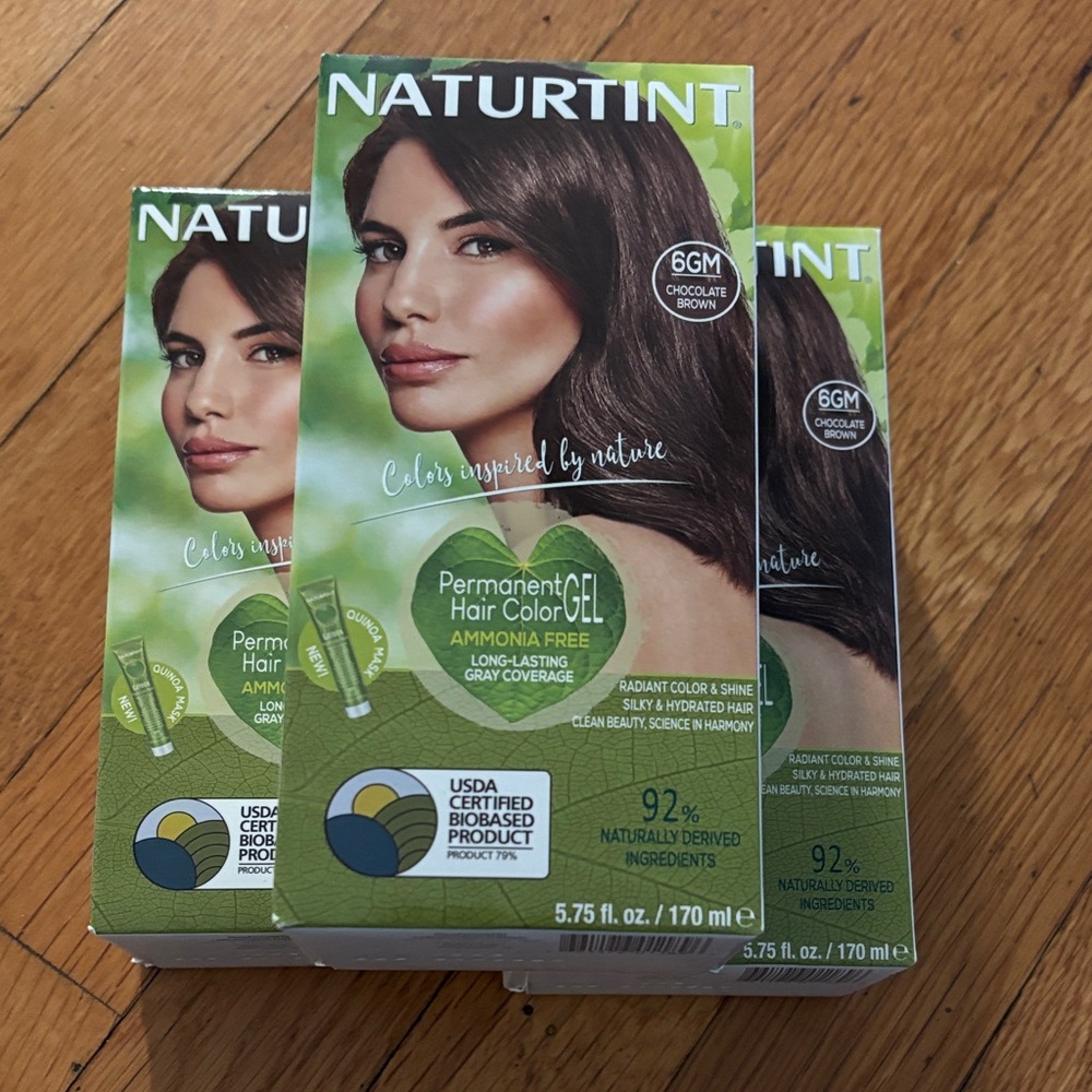 Permanent Hair Color Gel - Chocolate Brown - 3 Pack